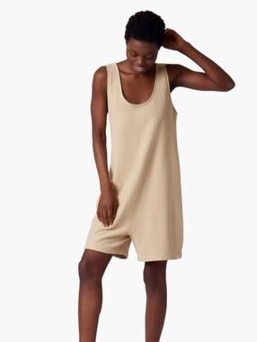 Tkees | Short Playsuit Romper Cotton Latte Size 2